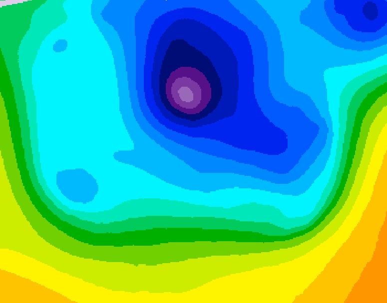 GDPS 500 millibar geopotential height 216 hour forecast chart for Canada based on 2026/03/29 1200Z data