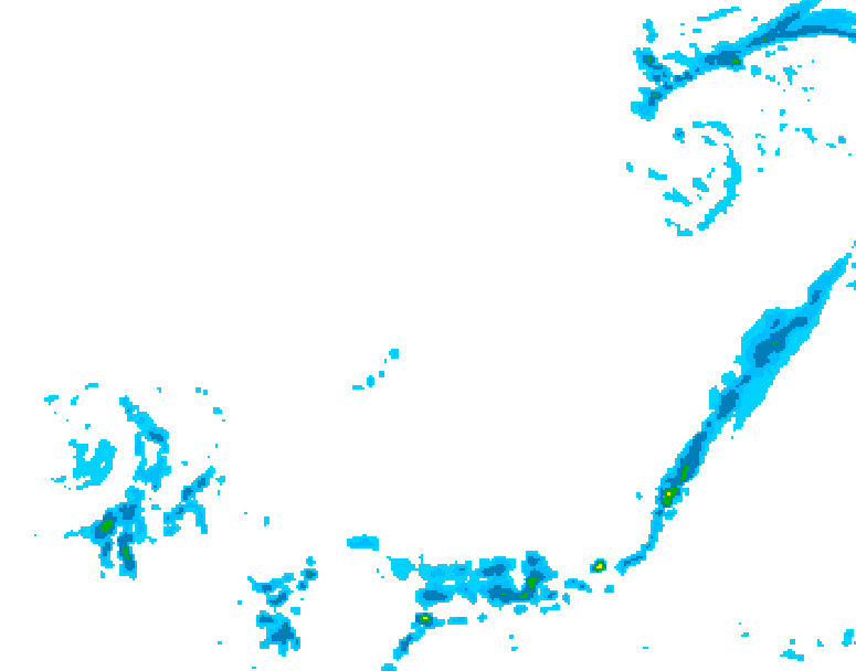 GDPS precipitation 096 hour forecast chart for Canada based on 2026/03/29 0000Z data