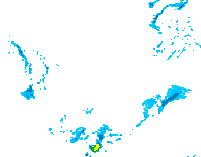 GDPS precipitation 150 hour forecast chart for Canada based on 2026/03/29 0000Z data