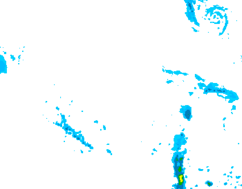 GDPS precipitation 222 hour forecast chart for Canada based on 2026/03/29 0000Z data