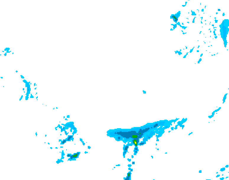 GDPS precipitation 108 hour forecast chart for Canada based on 2026/03/29 1200Z data