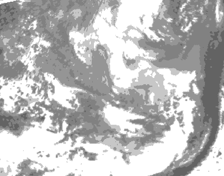 GDPS total cloud 006 hour forecast chart for Canada based on 2026/03/29 0000Z data