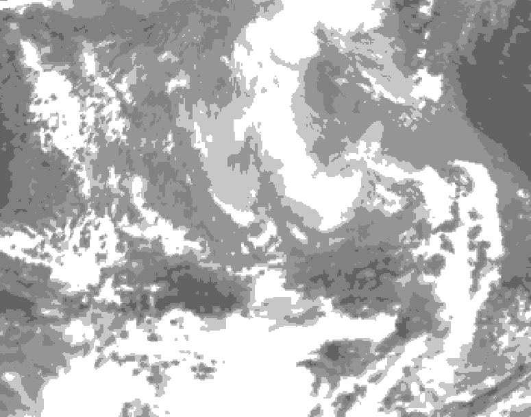 GDPS total cloud 030 hour forecast chart for Canada based on 2026/03/29 0000Z data