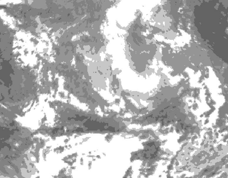 GDPS total cloud 036 hour forecast chart for Canada based on 2026/03/29 0000Z data