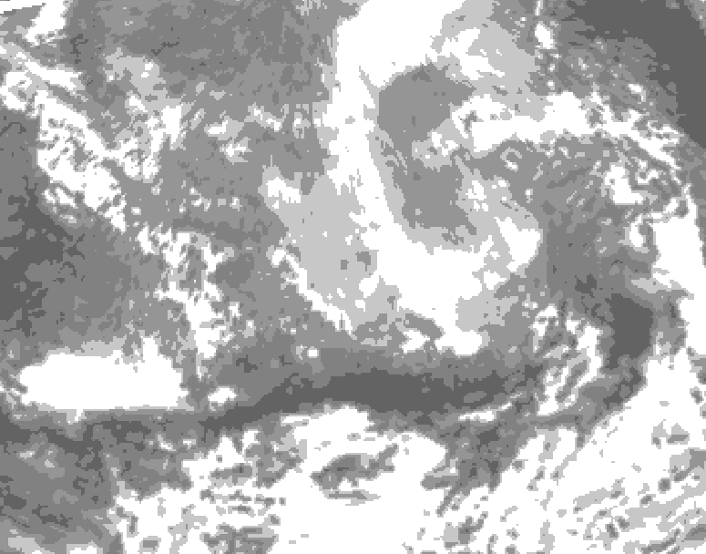 GDPS total cloud 048 hour forecast chart for Canada based on 2026/03/29 0000Z data
