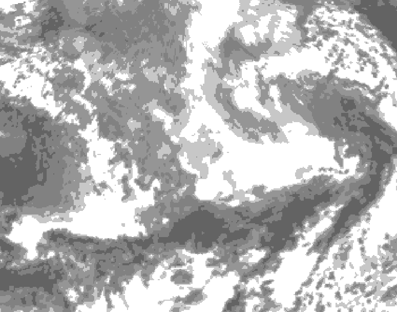 GDPS total cloud 060 hour forecast chart for Canada based on 2026/03/29 0000Z data