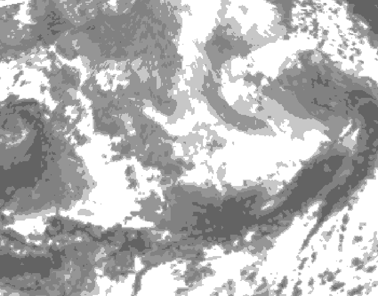 GDPS total cloud 066 hour forecast chart for Canada based on 2026/03/29 0000Z data