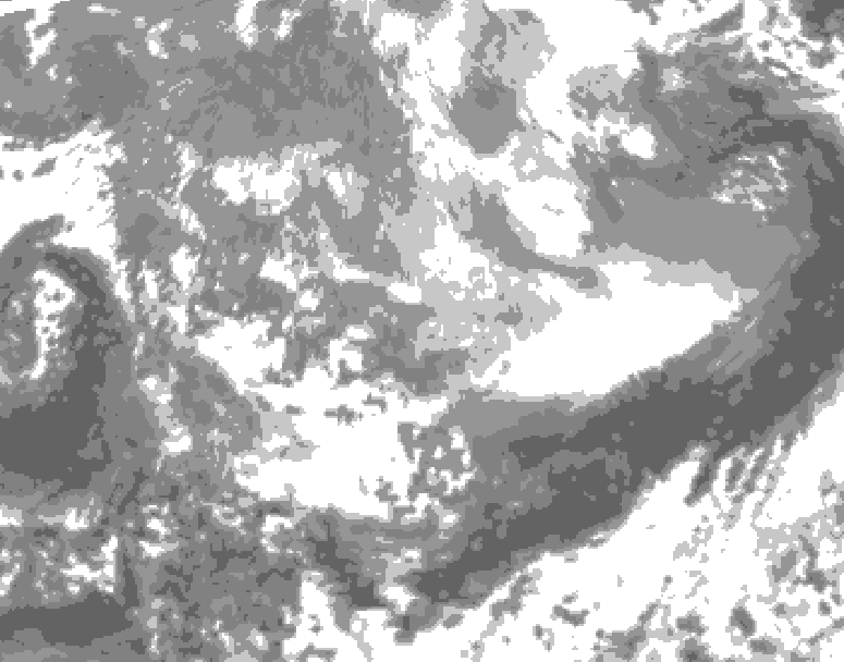 GDPS total cloud 078 hour forecast chart for Canada based on 2026/03/29 0000Z data