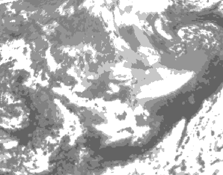 GDPS total cloud 090 hour forecast chart for Canada based on 2026/03/29 0000Z data