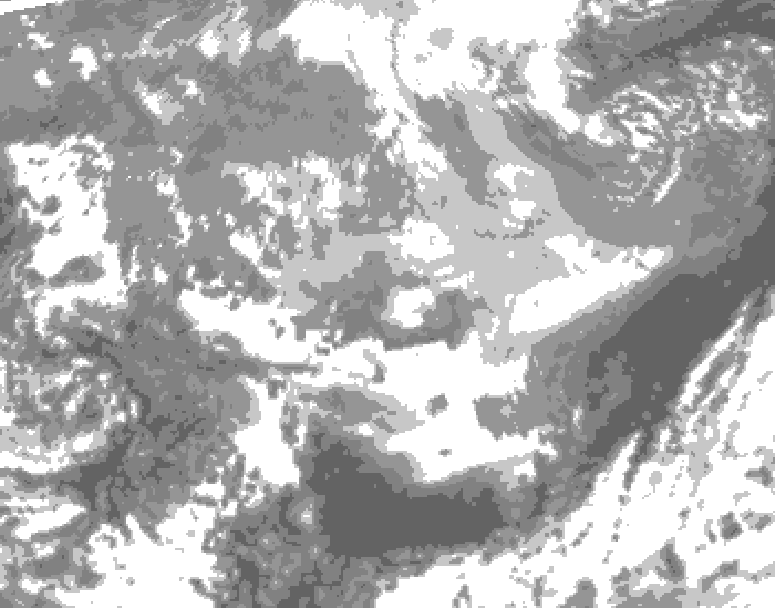 GDPS total cloud 096 hour forecast chart for Canada based on 2026/03/29 0000Z data
