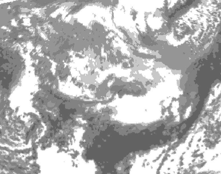 GDPS total cloud 108 hour forecast chart for Canada based on 2026/03/29 0000Z data
