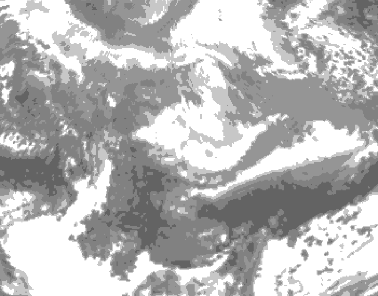 GDPS total cloud 138 hour forecast chart for Canada based on 2026/03/29 0000Z data