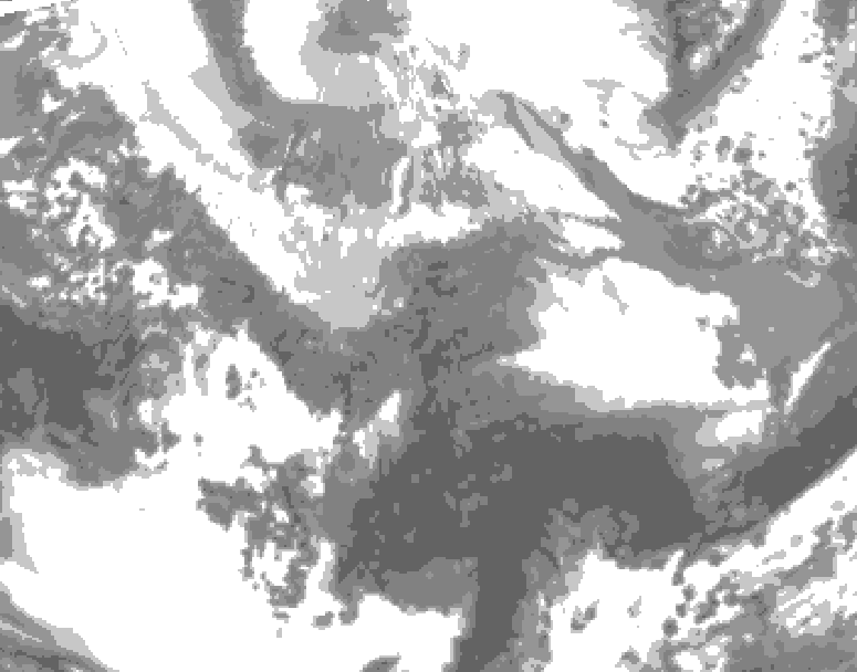 GDPS total cloud 180 hour forecast chart for Canada based on 2026/03/29 0000Z data