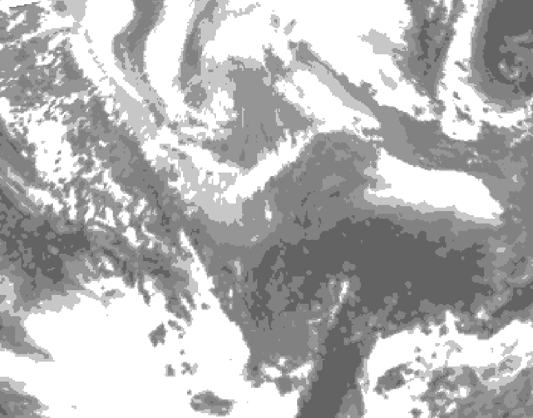 GDPS total cloud 198 hour forecast chart for Canada based on 2026/03/29 0000Z data