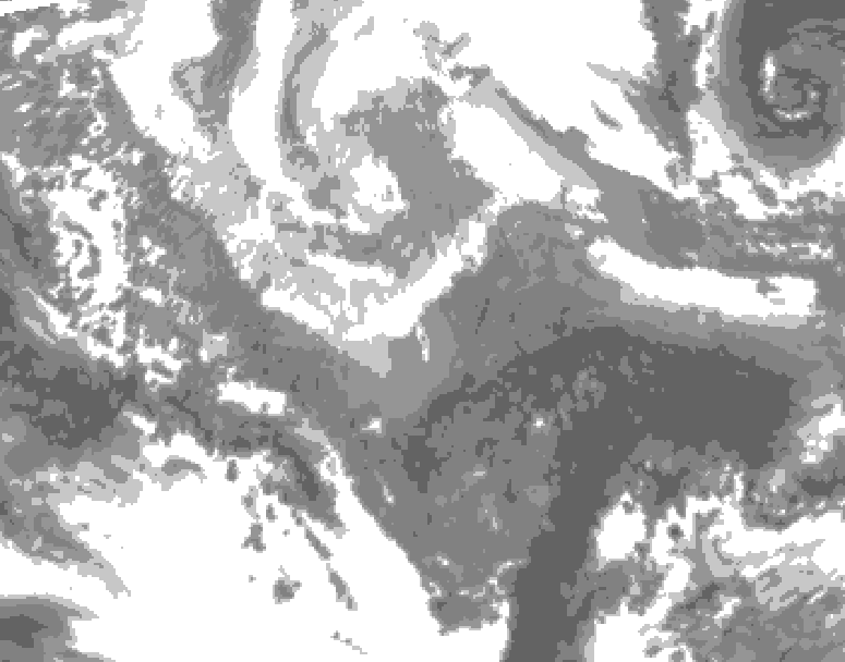 GDPS total cloud 204 hour forecast chart for Canada based on 2026/03/29 0000Z data