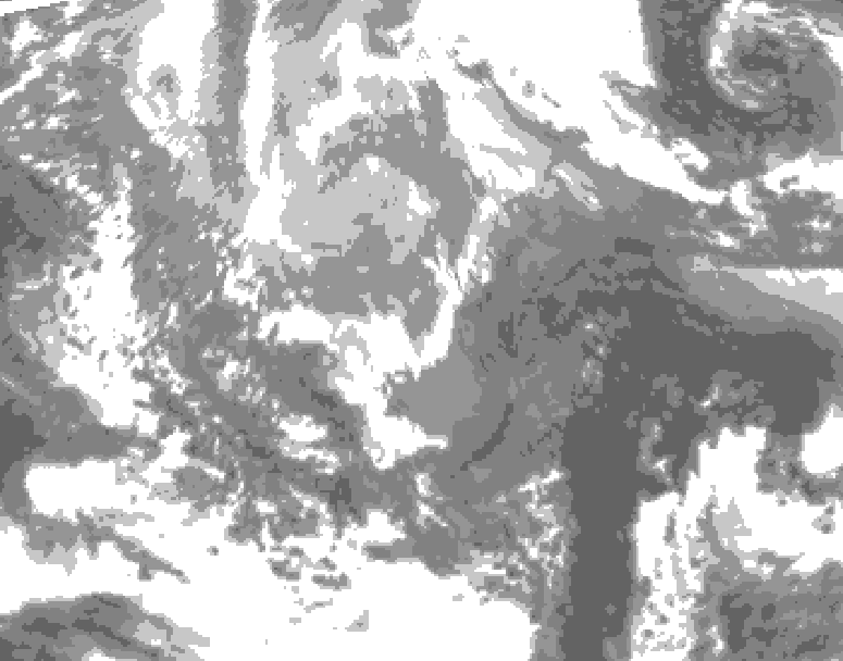 GDPS total cloud 216 hour forecast chart for Canada based on 2026/03/29 0000Z data