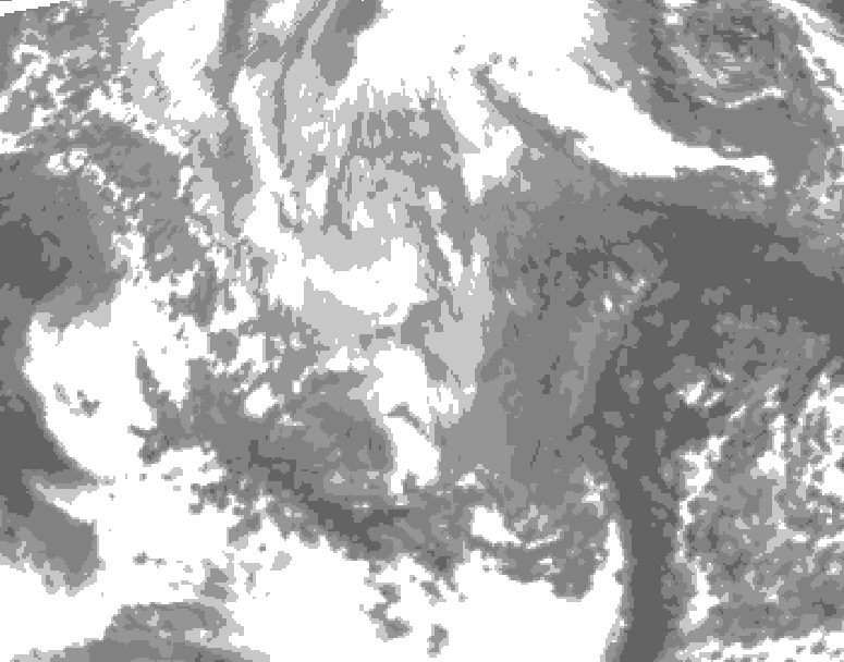 GDPS total cloud 228 hour forecast chart for Canada based on 2026/03/29 0000Z data