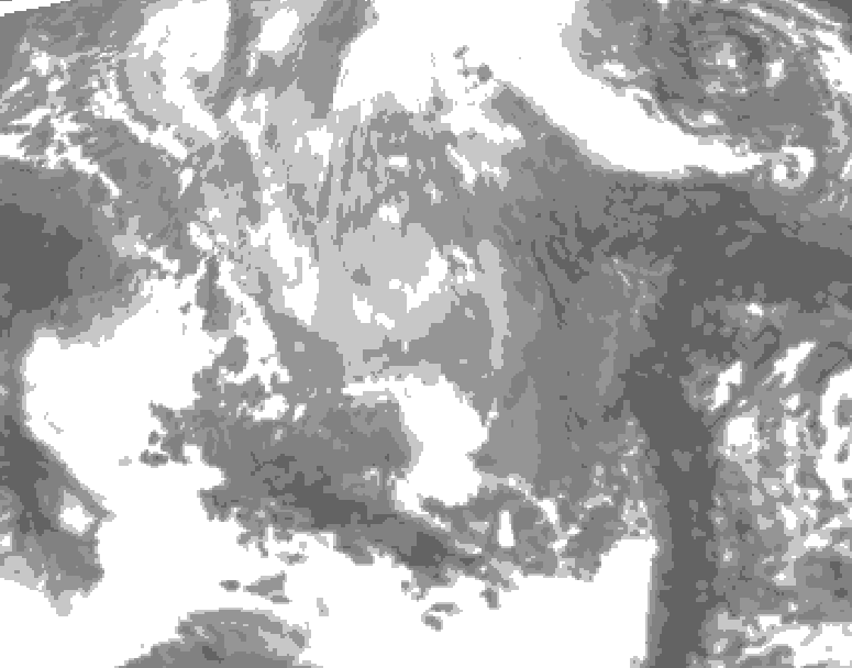 GDPS total cloud 234 hour forecast chart for Canada based on 2026/03/29 0000Z data
