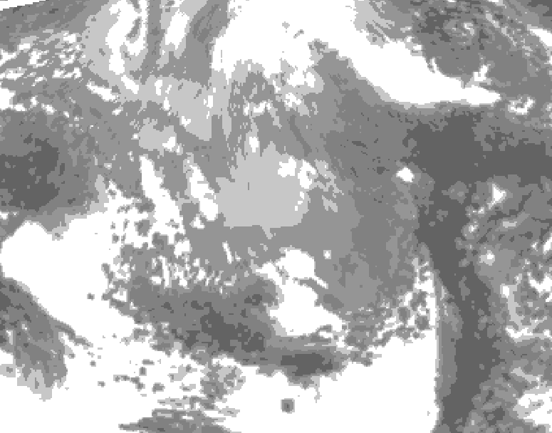 GDPS total cloud 240 hour forecast chart for Canada based on 2026/03/29 0000Z data