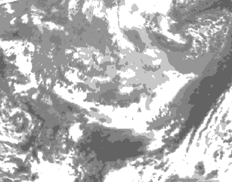 GDPS total cloud 084 hour forecast chart for Canada based on 2026/03/29 1200Z data