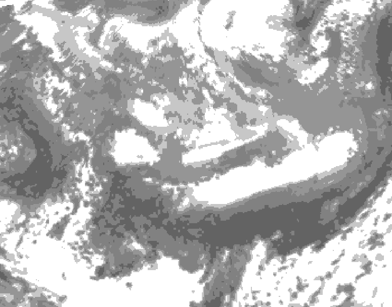 GDPS total cloud 108 hour forecast chart for Canada based on 2026/03/29 1200Z data