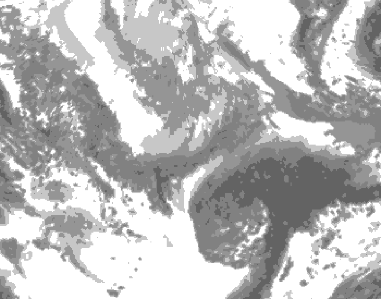 GDPS total cloud 180 hour forecast chart for Canada based on 2026/03/29 1200Z data