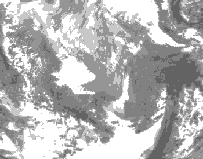 GDPS total cloud 204 hour forecast chart for Canada based on 2026/03/29 1200Z data