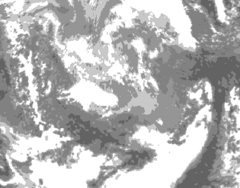 GDPS total cloud 216 hour forecast chart for Canada based on 2026/03/29 1200Z data