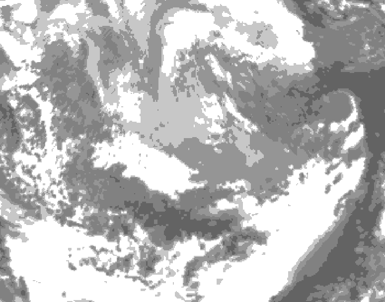 GDPS total cloud 228 hour forecast chart for Canada based on 2026/03/29 1200Z data