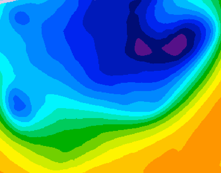 GDPS 500 millibar geopotential height 066 hour forecast chart for Canada based on 2026/03/30 0000Z data