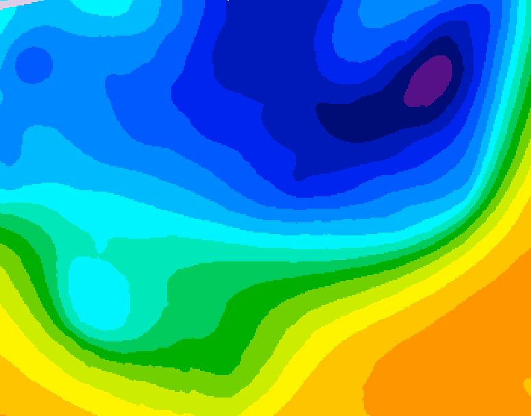 GDPS 500 millibar geopotential height 084 hour forecast chart for Canada based on 2026/03/30 0000Z data