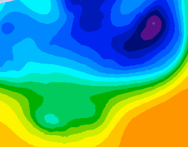 GDPS 500 millibar geopotential height 096 hour forecast chart for Canada based on 2026/03/30 0000Z data