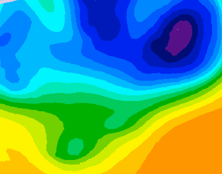 GDPS 500 millibar geopotential height 108 hour forecast chart for Canada based on 2026/03/30 0000Z data