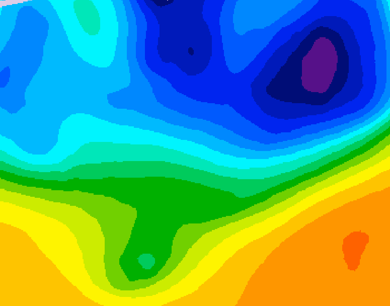 GDPS 500 millibar geopotential height 114 hour forecast chart for Canada based on 2026/03/30 0000Z data