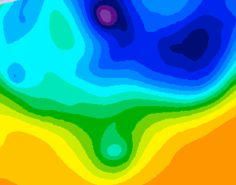 GDPS 500 millibar geopotential height 138 hour forecast chart for Canada based on 2026/03/30 0000Z data