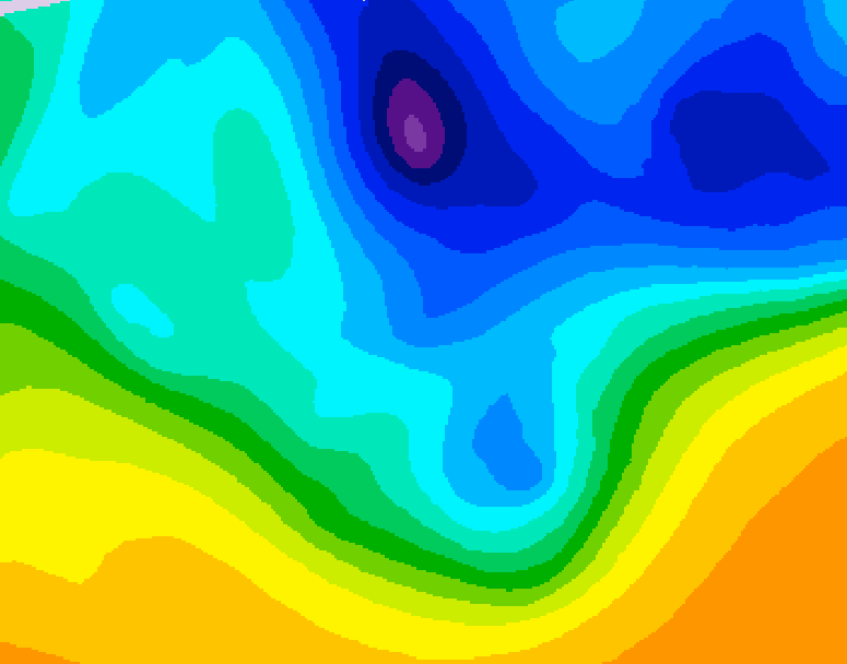 GDPS 500 millibar geopotential height 162 hour forecast chart for Canada based on 2026/03/30 0000Z data