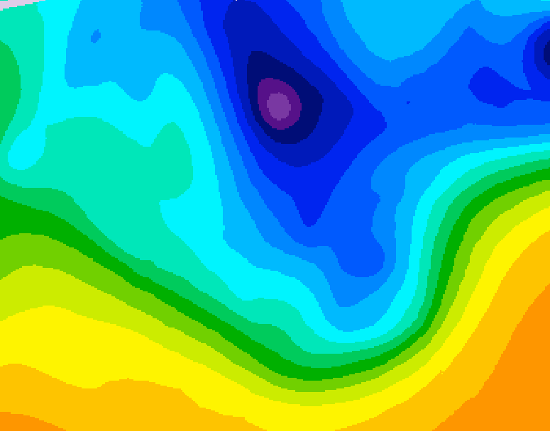 GDPS 500 millibar geopotential height 174 hour forecast chart for Canada based on 2026/03/30 0000Z data