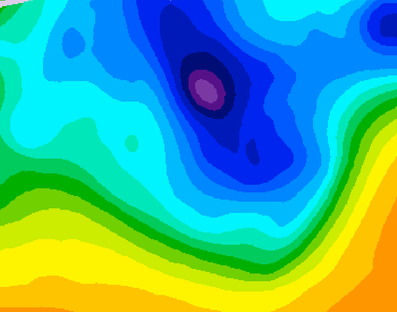 GDPS 500 millibar geopotential height 186 hour forecast chart for Canada based on 2026/03/30 0000Z data