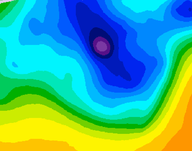 GDPS 500 millibar geopotential height 192 hour forecast chart for Canada based on 2026/03/30 0000Z data