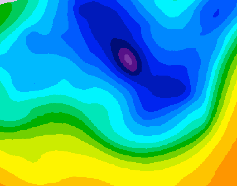 GDPS 500 millibar geopotential height 204 hour forecast chart for Canada based on 2026/03/30 0000Z data