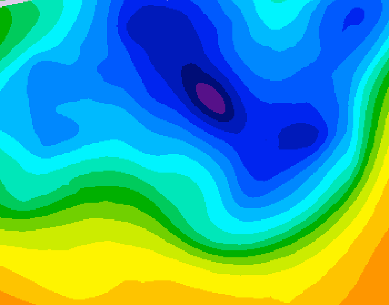 GDPS 500 millibar geopotential height 210 hour forecast chart for Canada based on 2026/03/30 0000Z data