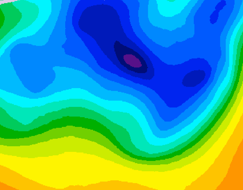 GDPS 500 millibar geopotential height 216 hour forecast chart for Canada based on 2026/03/30 0000Z data