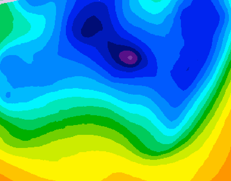 GDPS 500 millibar geopotential height 228 hour forecast chart for Canada based on 2026/03/30 0000Z data