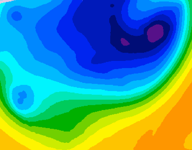 GDPS 500 millibar geopotential height 060 hour forecast chart for Canada based on 2026/03/30 1200Z data