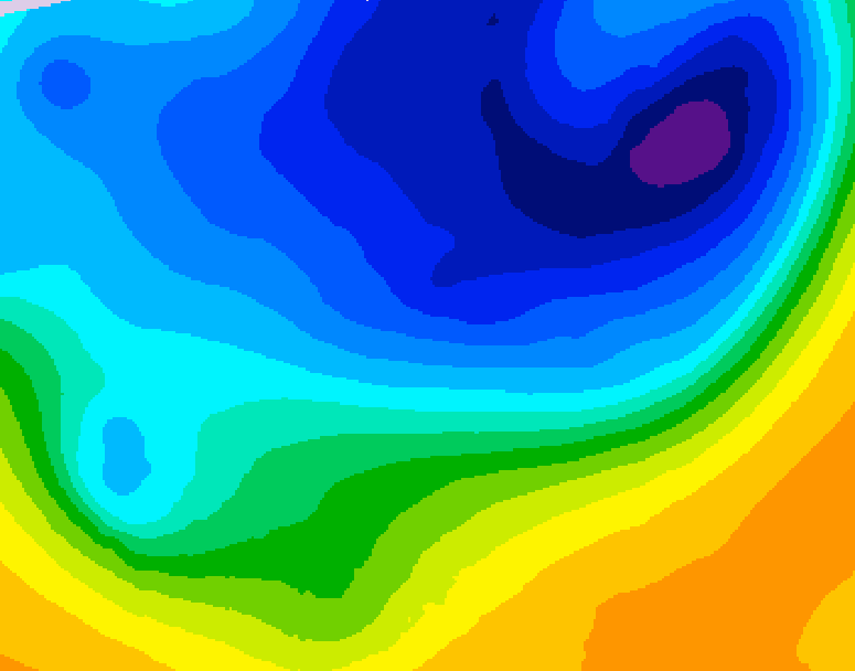 GDPS 500 millibar geopotential height 066 hour forecast chart for Canada based on 2026/03/30 1200Z data