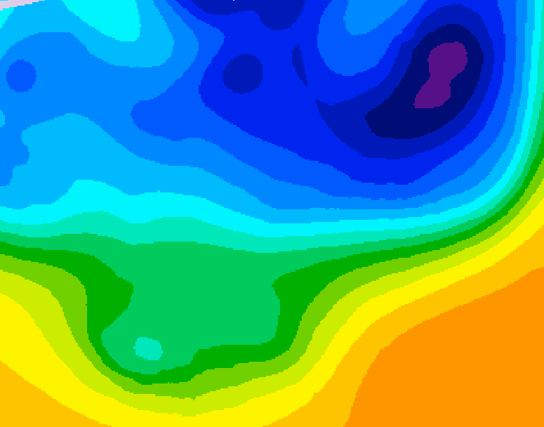 GDPS 500 millibar geopotential height 084 hour forecast chart for Canada based on 2026/03/30 1200Z data