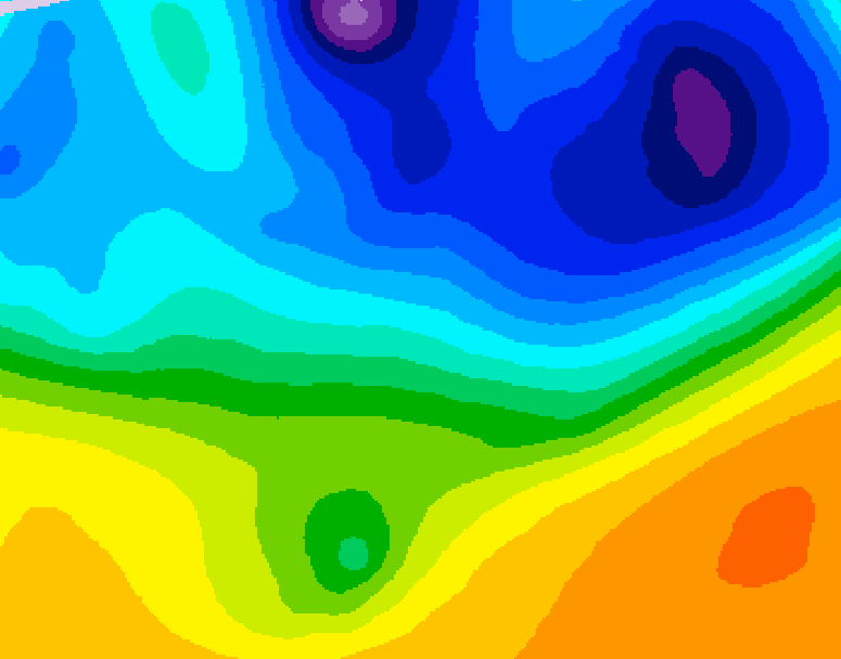 GDPS 500 millibar geopotential height 108 hour forecast chart for Canada based on 2026/03/30 1200Z data