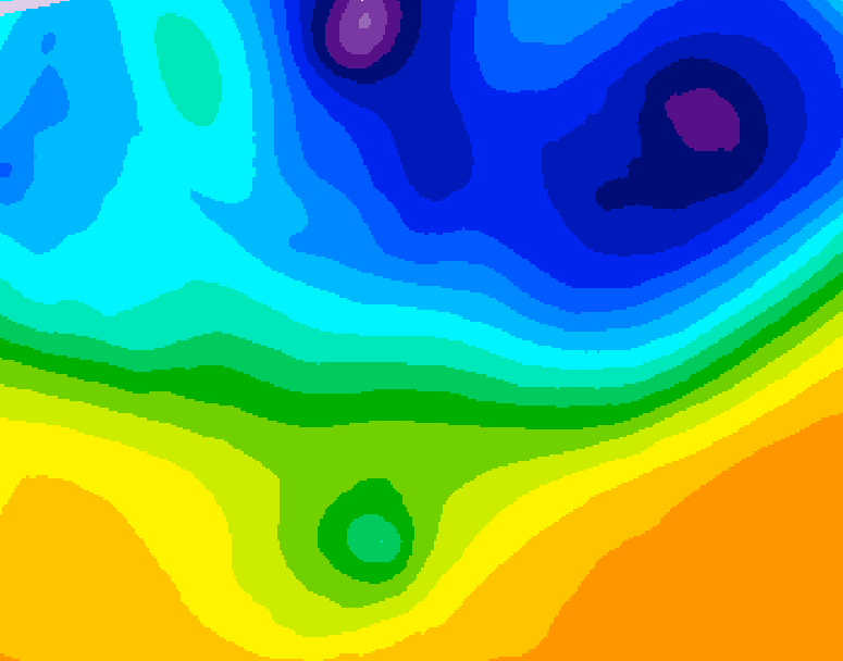 GDPS 500 millibar geopotential height 114 hour forecast chart for Canada based on 2026/03/30 1200Z data
