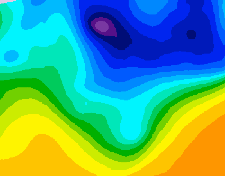 GDPS 500 millibar geopotential height 144 hour forecast chart for Canada based on 2026/03/30 1200Z data