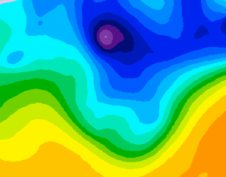 GDPS 500 millibar geopotential height 156 hour forecast chart for Canada based on 2026/03/30 1200Z data